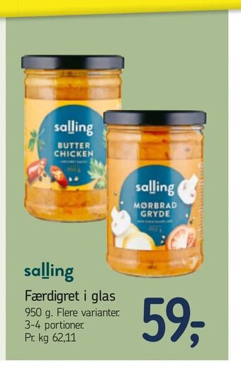 Føtex Færdigret i glas tilbud
