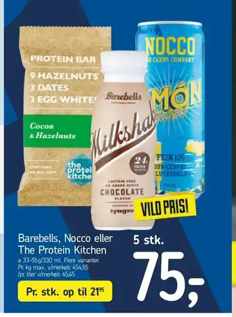 Føtex Barebells, Nocco eller The Protein Kitchen tilbud