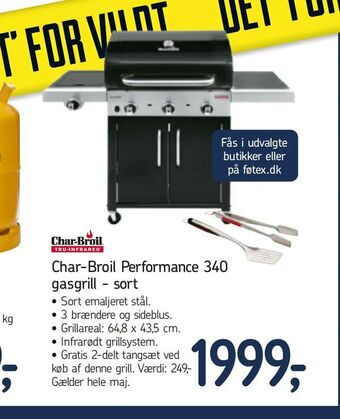 Føtex Char-Broil Performance 340 gasgrill - sort tilbud