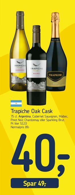 Føtex Trapiche Oak Cask tilbud