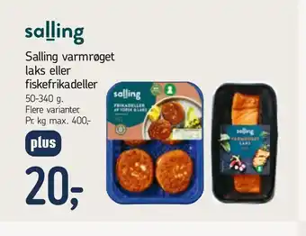 Føtex Salling varmrøget laks eller fiskefrikadeller tilbud