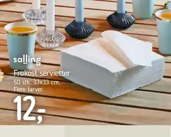 Frokost servietter