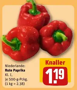 REWE DE Rote paprika tilbud