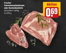 REWE DE Frischer schweinenackenbraten oder nackenkoteletts tilbud
