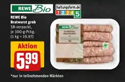REWE DE Rewe bio bratwurst grob tilbud