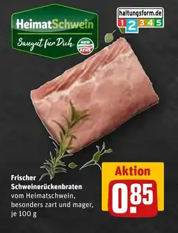 REWE DE Frischer schweinerückenbraten tilbud