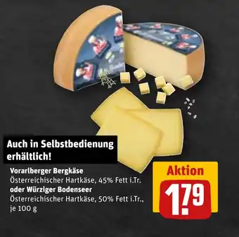 REWE DE Vorarlberger bergkäse tilbud