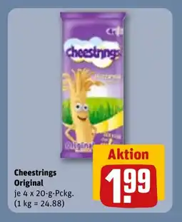 REWE DE CHEESTRINGS Original tilbud