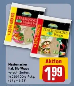 REWE DE MESTEMACHER Ital. bio wraps tilbud
