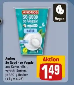 REWE DE ANDROS So good - so veggie tilbud