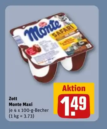 REWE DE ZOTT Monte maxi tilbud
