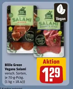 REWE DE BILLIE GREEN Vegane salami tilbud