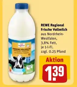REWE DE REWE Regional frische vollmilch tilbud