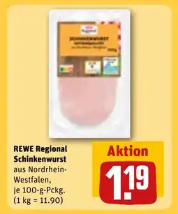REWE DE Rewe regional schinkenwurst tilbud