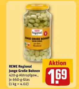 REWE DE Rewe regional junge große bohnen tilbud