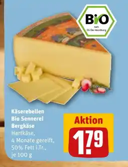REWE DE Käserebellen bio sennerei bergkäse tilbud
