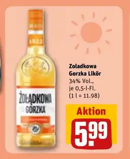 REWE DE Zoladkowa gorzka likör tilbud