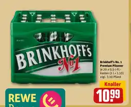 REWE DE BRINKHOFF'S No. 1 premium pilsener tilbud