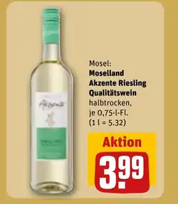 REWE DE Moselland akzente riesling qualitätswein tilbud