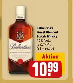 REWE DE BALLANTINE'S Finest blended scotch whisky tilbud
