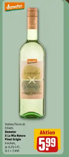 REWE DE Demeter x la mia natura pinot grigio tilbud