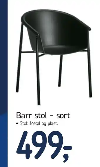 Føtex Barr stol - sort tilbud