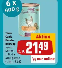 REWE DE TERRA CANIS Hunde- nahrung tilbud