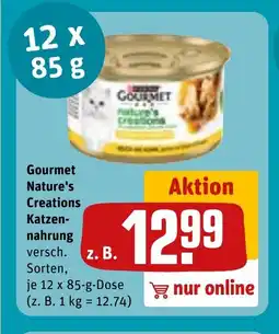 REWE DE GOURMET Nature's creations katzen- nahrung tilbud