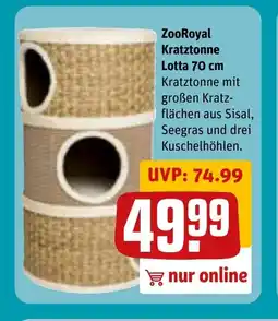 REWE DE Zooroyal kratztonne lotta 70 cm tilbud