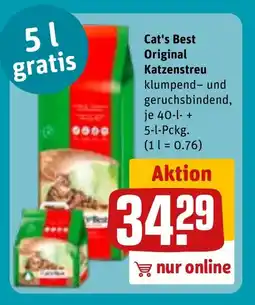 REWE DE CAT'S BEST Original katzenstreu tilbud