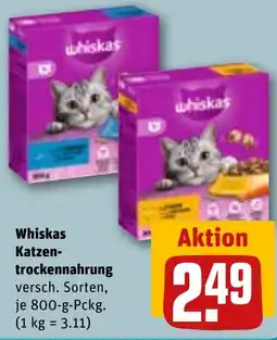 REWE DE WHISKAS Katzen-trockennahrung tilbud