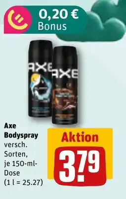 REWE DE AXE Bodyspray tilbud