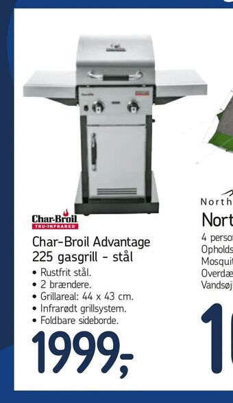 Føtex Char-Broil Advantage 225 gasgrill - stål tilbud