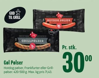 Min Købmand Gøl Pølser tilbud