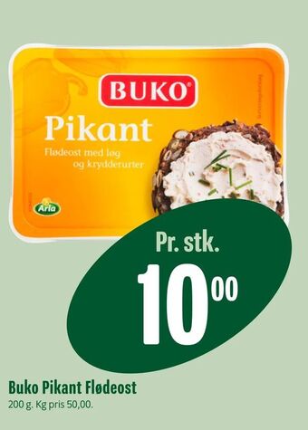 Min Købmand Buko Pikant Flødeost tilbud