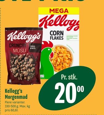 Min Købmand Kellogg's Morgenmad tilbud