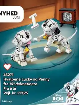 Lego Hvalpene Lucky og Penny fra 101 dalmatinere tilbud