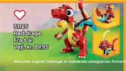 Lego Rød drage tilbud