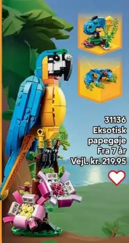 Lego Eksotisk papegøje tilbud