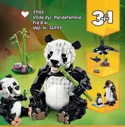 Lego Vilde dyr: Pandafamilie tilbud