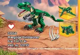 Lego Mægtige dinosaurer tilbud