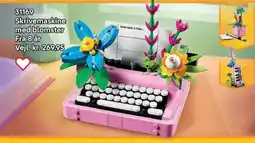 Lego Skrivemaskine med blomster tilbud