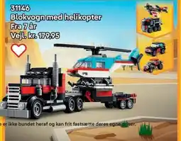 Lego Blokvogn med helikopter tilbud