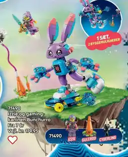 Lego Izzie og gaming- kaninen Bunchurro tilbud