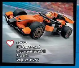 Lego F1-kører med McLaren-racerbil tilbud