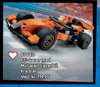 Lego F1-kører med McLaren-racerbil tilbud