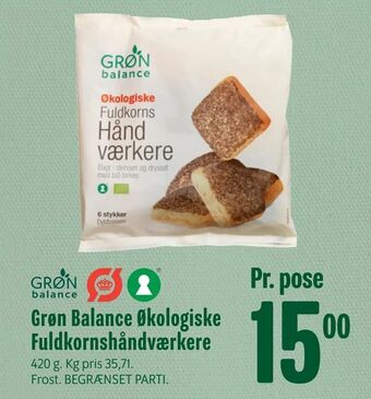 Min Købmand Grøn Balance Økologiske Fuldkornshåndværkere tilbud