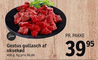 SPAR Gestus gullasch af oksekød tilbud