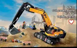 Lego Gul gravemaskine tilbud