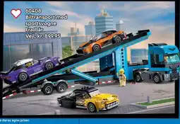 Lego Biltransport med sportsvogne tilbud